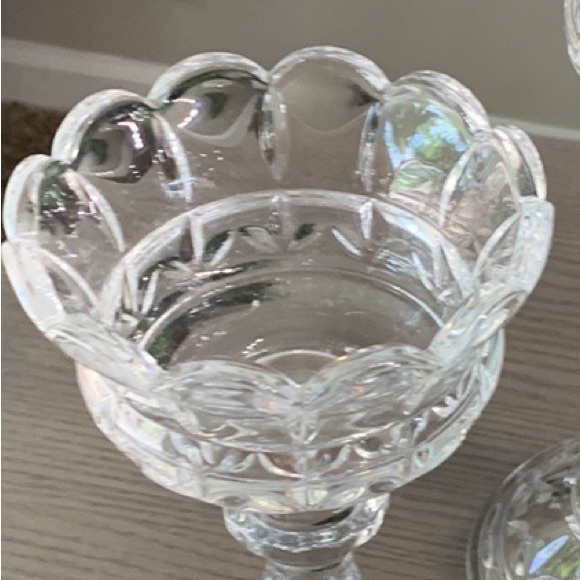 Vintage/Candle Holder Elegant Etched EUC. 
11” Tall ⭐️ LIKE NEW - Picture 8 of 12